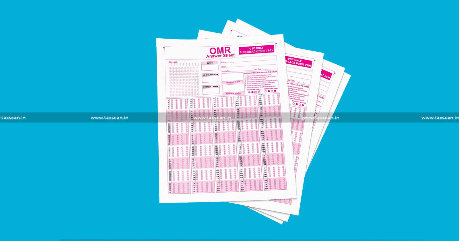 Printing of Question Papers - Printing - Question Papers - OMR sheets - Answer Booklets - GST - AAR - taxscan