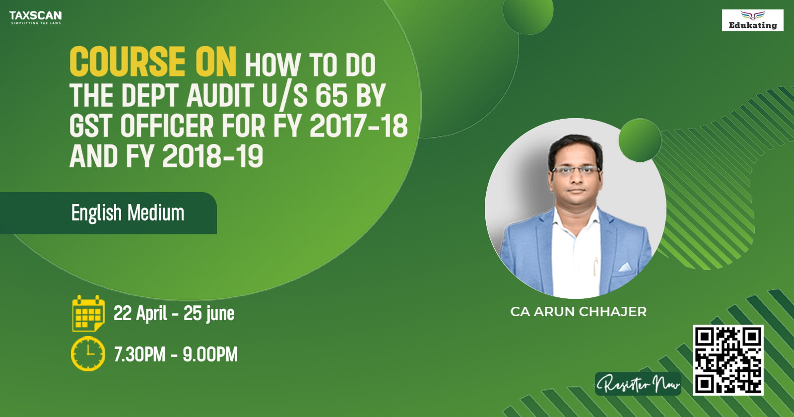 Course - How to do the Dept Audit - Dept Audit - Audit - GST Officer - GST - Certificate Course - online certificate course - certificate course 2023 - Taxscan - Taxscan Academy