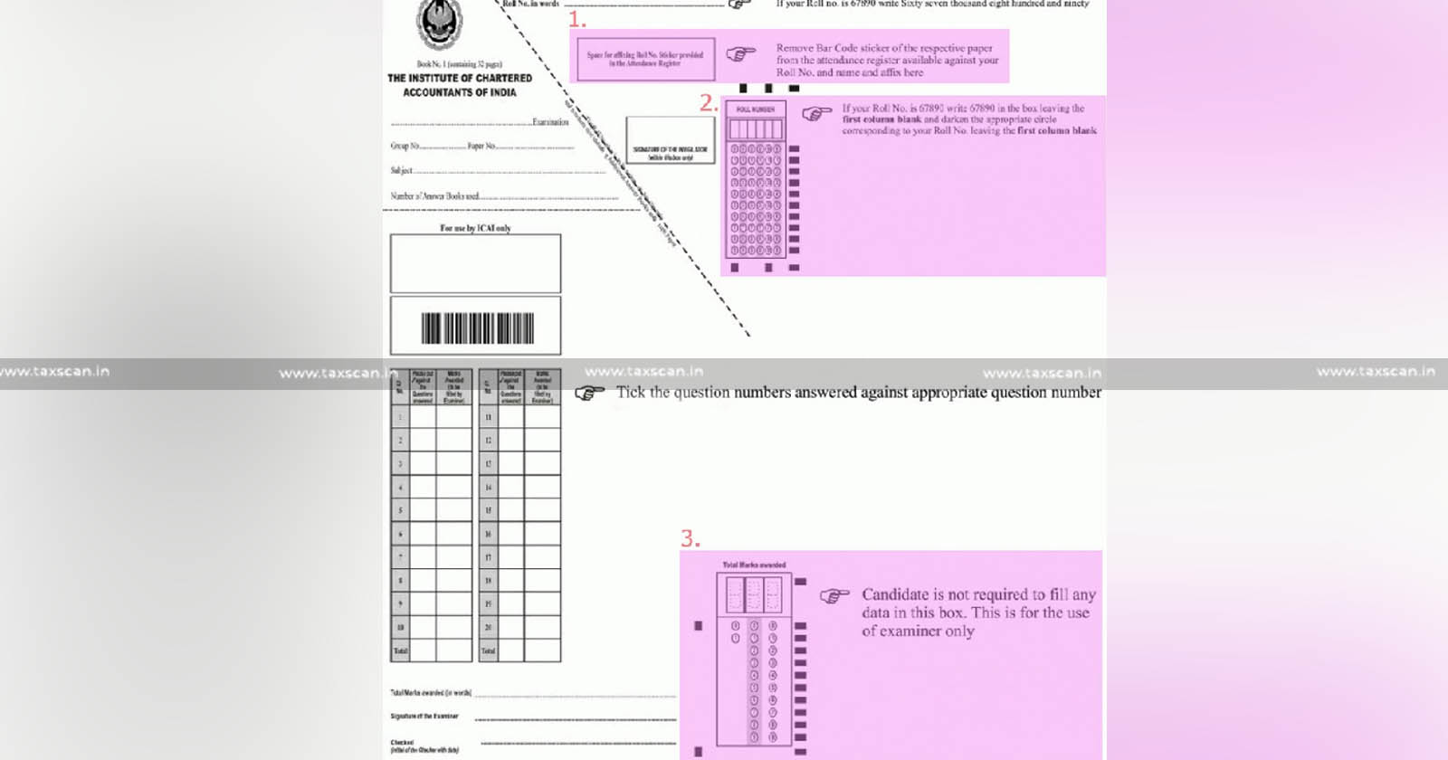 Evaluation of Answer Book of CA Exam - Evaluation - Answer Book of CA Exam - CA Exam - CA - Exam - Answer Book - Travelling - Train - Gross Violation under CA Act - CA Act - ICAI - taxscan