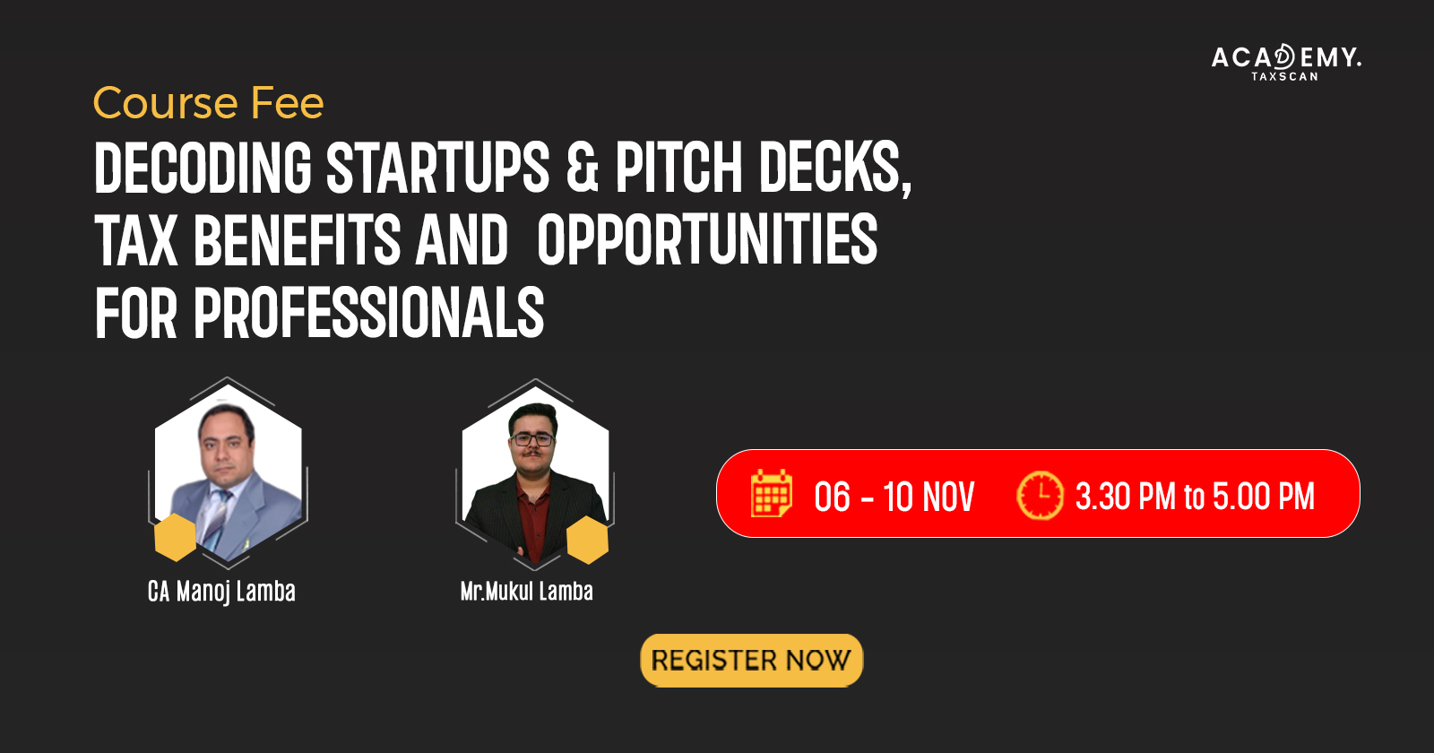 Decoding Startups - Decoding Startups & Pitch Decks - Pitch Decks - Tax Benefits and Opportunities for Professionals - Tax Benefits - Startups Decoding - Taxscan Academy