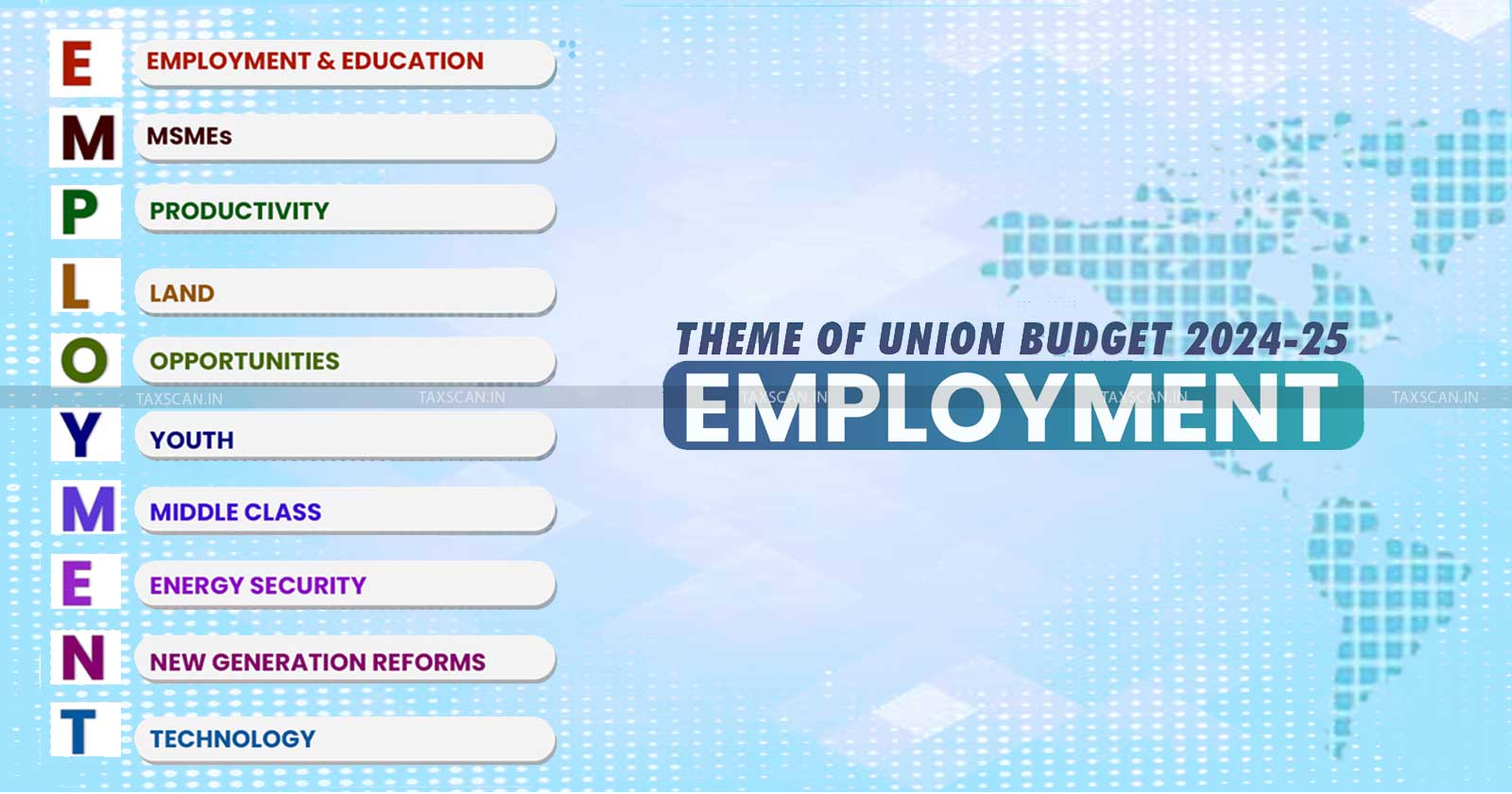 Budget 2024 - Budget 2024 Theme - EMPLOYMENT Decoded - Budget 2024 live updates - taxscan