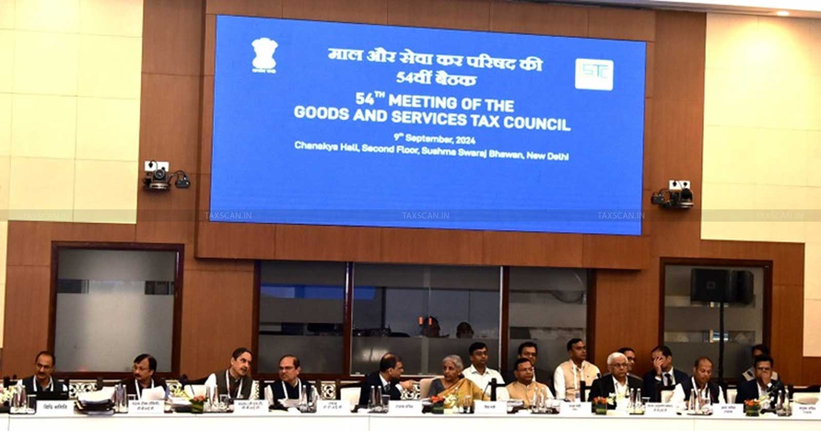 Union Finance Minister - Nirmala Sitharaman - 54th GST Council Meeting - GST Council Meeting in New Delhi - taxscan